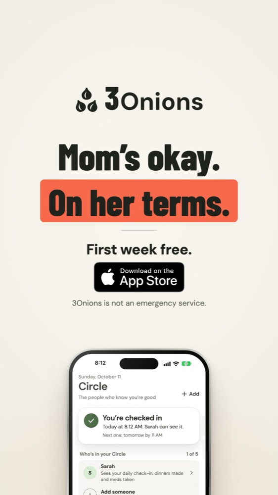 Launch ad: Mom's okay. On her terms.